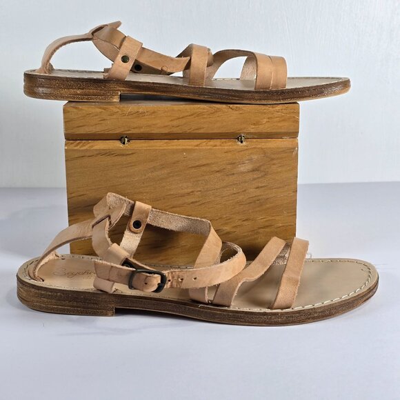 Seychelles Upcycle Vacchetta Strappy Leather Sandals Women’s 8 - Picture 3 of 7